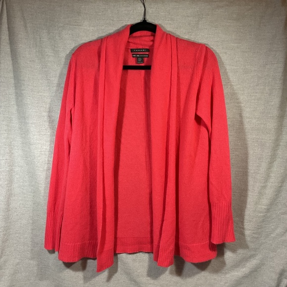 100% Cashmere Cardigan Sweater, Bright pink - Picture 1 of 4